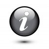 Information icon on black button
